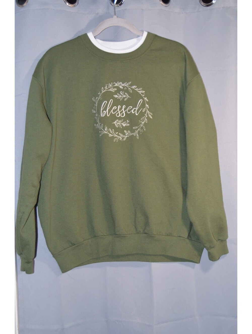 Morning Sun green Blessed sweatshirt size XL